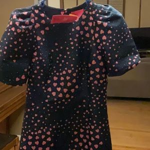 Lilly Pulitzer Size 8 NWT Ailani Dress Navy Hearts